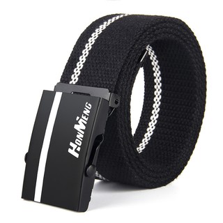 Dây Thắt Lưng Vải Canvas Thời Trang Unisex Phong Cách Hàn Quốc
