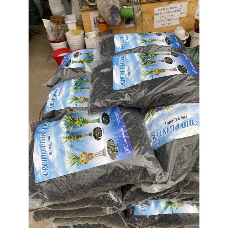 1kg vỏ lạc hun ORCHID PLANTER nguyên cánh, thương hiệu Long Vân Farm, hàng chất lượng