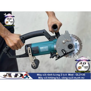 Máy cắt rãnh tường 2 lưỡi Mod - GL2135 Máy cắt không bụi, công suất mạnh mẽ