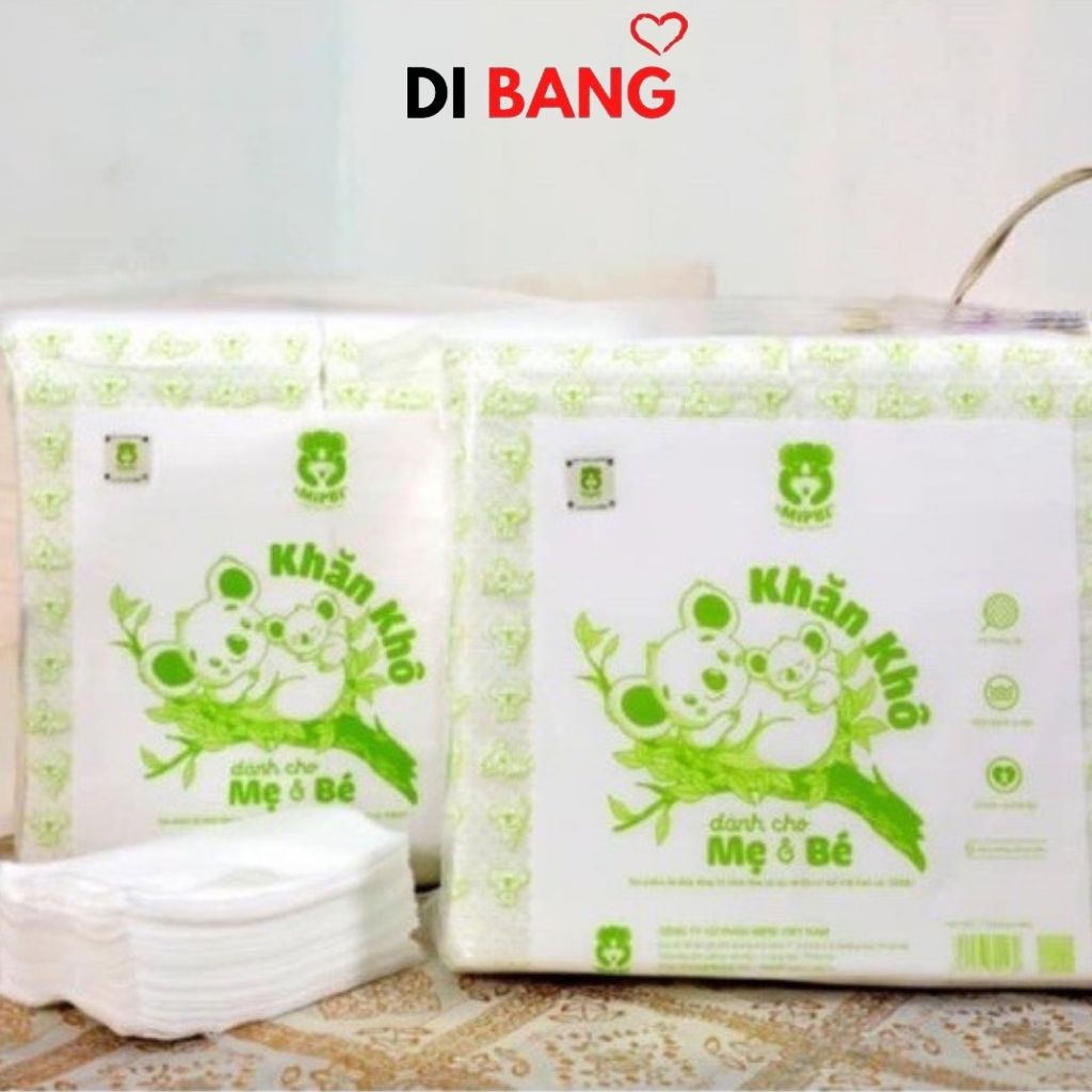 Khăn vải khô đa năng cao cấp Mipbi bịch 600G/900G