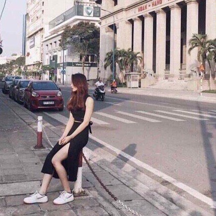 Chân váy dài sẻ tà ,vải tuyết cát co giãn (video+ảnh thật) (đủ size SML) | BigBuy360 - bigbuy360.vn