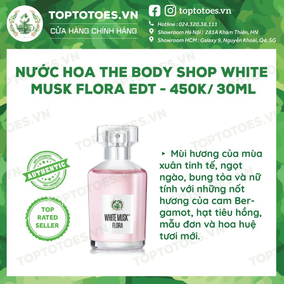 SALE THÔI NÀO Nước hoa The Body Shop White musk/ White musk Flora/ White musk L’eau/ Black musk SALE THÔI NÀO