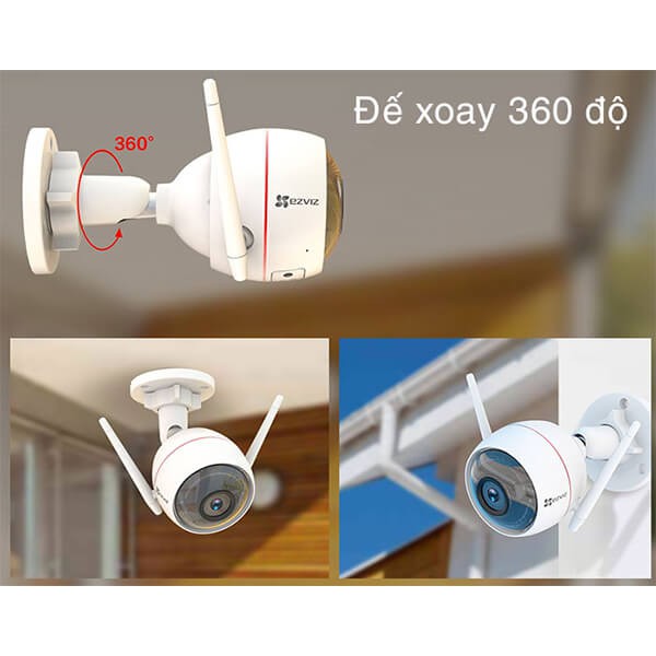 Camera Ezviz C3WN 2MP CV310, wifi có cổng Lan, có mic, Bảo hành chính hãng 24 tháng