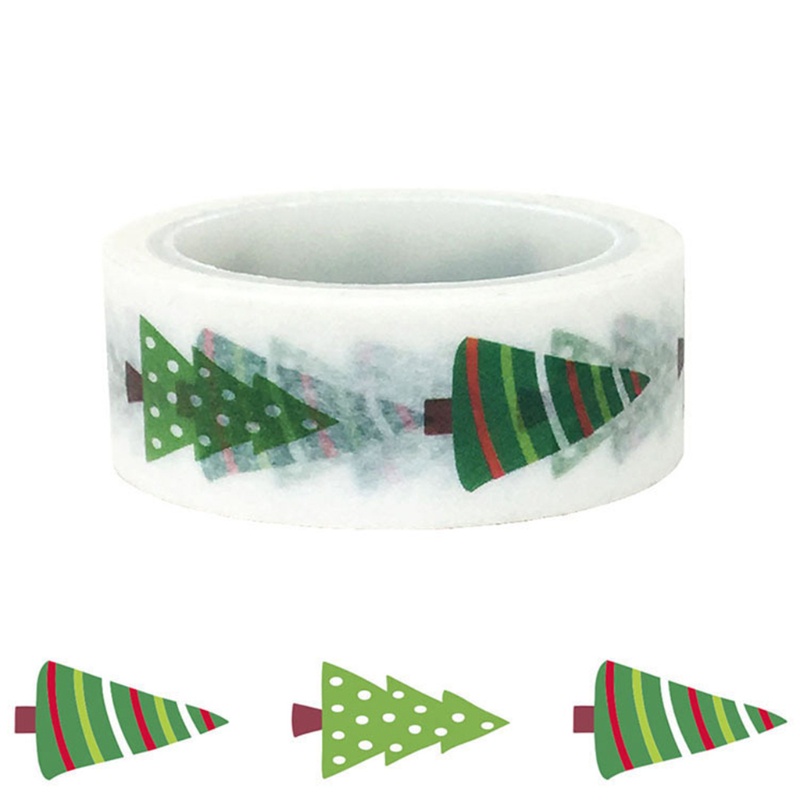 Bộ 12 Cuộn Băng Keo Dán Trang Trí Sổ Tay DIY Chủ Đề Giáng Sinh