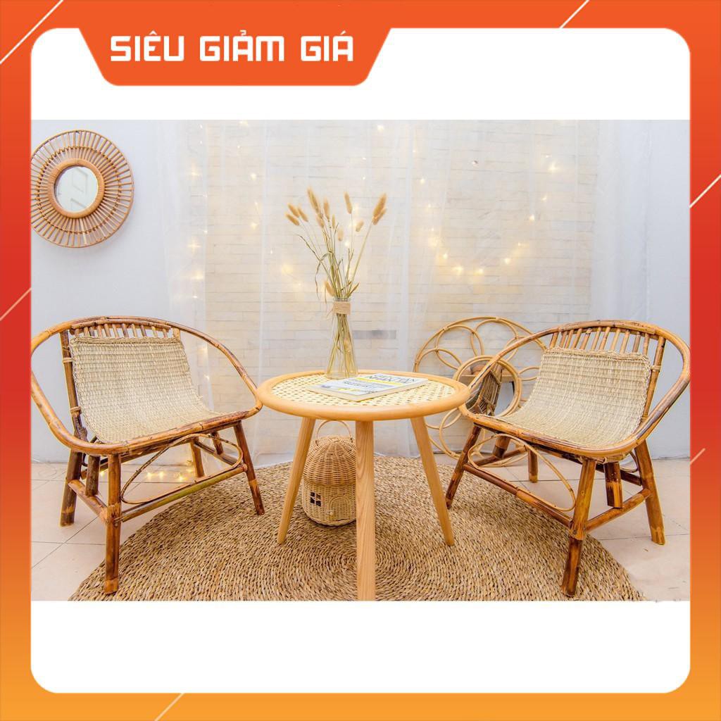 [Giá Sập Sàn] bàn mây tre chân bàn gấp gọn | BigBuy360 - bigbuy360.vn