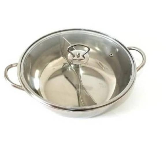 Nắp Kính Bằng Thép Không Gỉ 2 Lớp Kích Thước 28cm | BigBuy360 - bigbuy360.vn