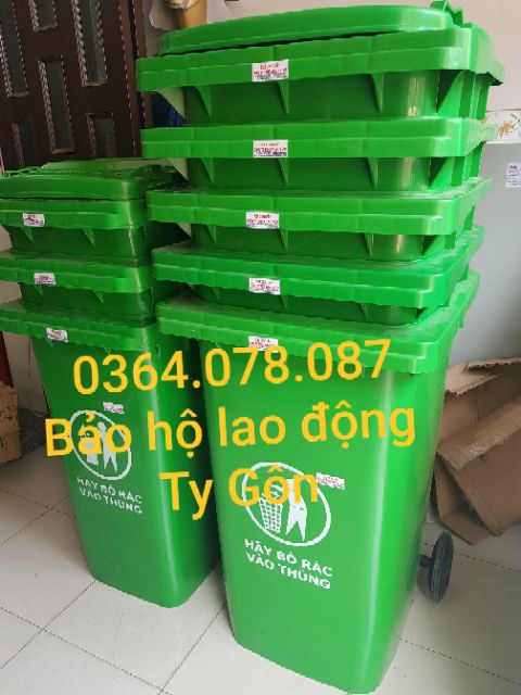 Thùng rác 120L - Nhựa cao cấp HDPE