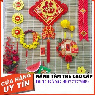 Mành cọ trang trí Tết kích thước nhỏ 60cm ,70cm, 75cm x cao 2m  rèm trang trí làm  làmdeco làm phông chụp hình