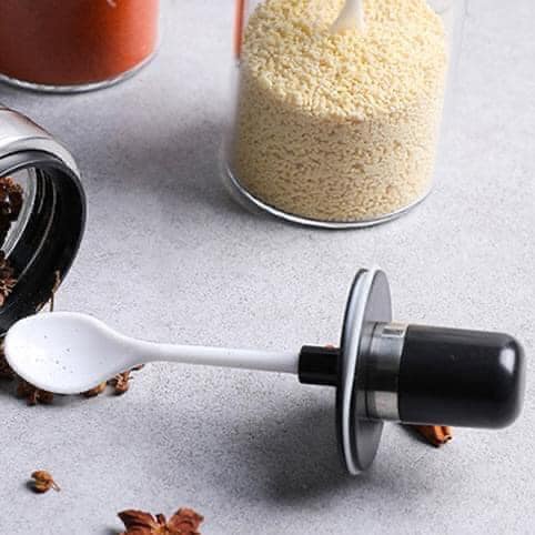 Hũ Đựng Gia Vị Thủy Tinh Thông Minh Kèm Muỗng Và Nắp  250ml