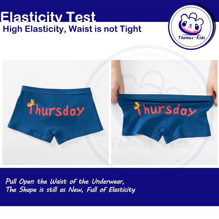 Bộ 7 Quần Lót Boxer Kháng Khuẩn Thời Trang Cho Bé Trai 3-12 Tuổi