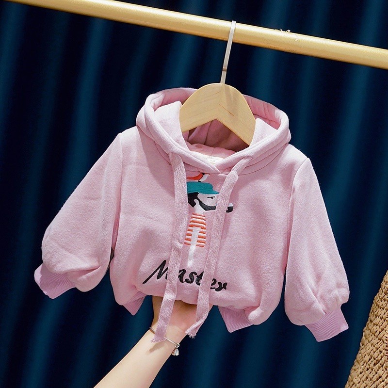 Xả kho áo hoodie nỉ bông siêu ấm cho bé