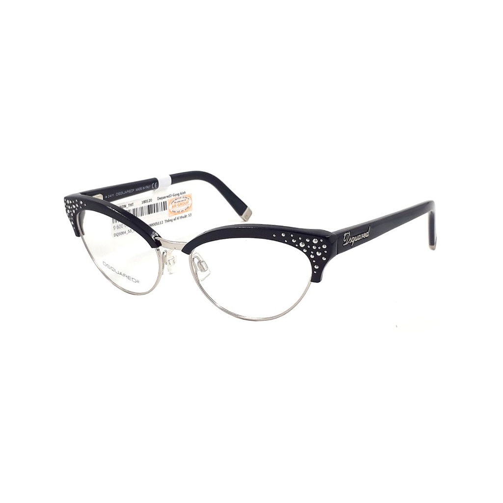 Gọng kính cận thời trang DSquared2 DQ5064 nhiều màu chính hãng, thiết kế dễ đeo bảo vệ mắt