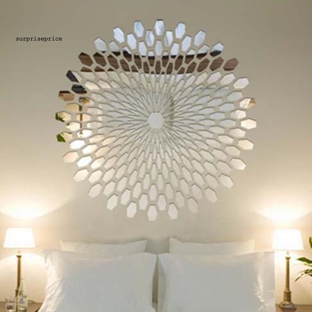 Miếng Dán Tường Trang Trí Tráng Gương Bằng Acrylic 3D DIY