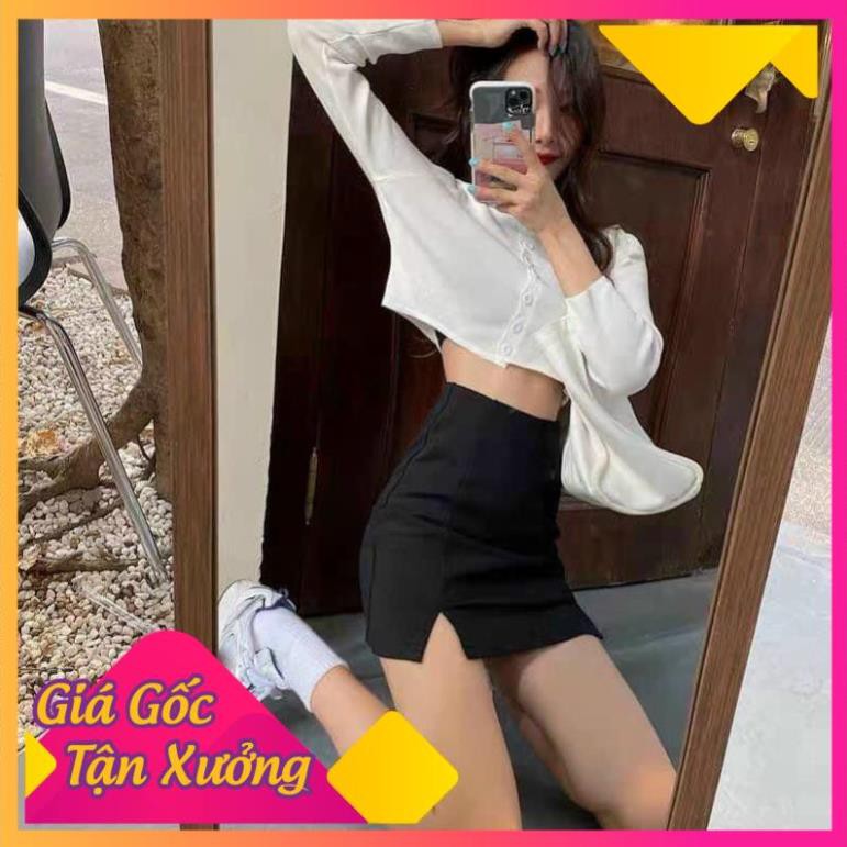 Chân váy đen ❤️ 𝗛𝗮̀𝗻𝗴 𝗹𝗼𝗮̣𝗶 𝟭 ❤️ Chân váy xẻ vạt, cạp cao, dáng ngắn ôm, trẻ trung, năng động, hot trend 2021