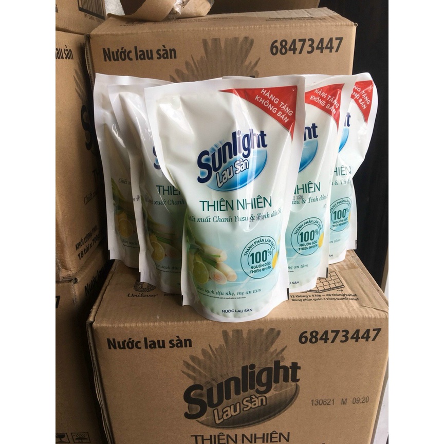 (700g) Nước lau sàn SUNLIGHT CHANH XẢ