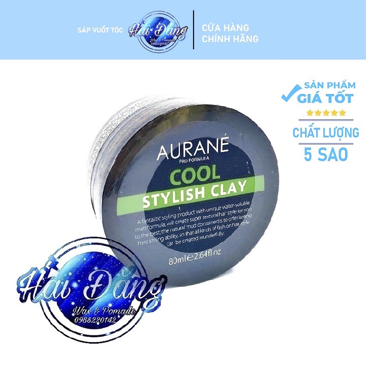 [CHÍNH HÃNG 100%] Sáp Vuốt Tóc Aurane cool stylish clay 80g - Nhập Pháp