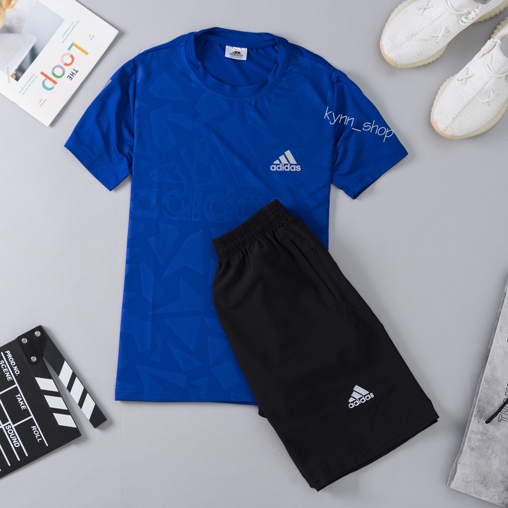 Bộ đồ thể thao nam vải thun 4 chiều KB22, phom 40-75kg | BigBuy360 - bigbuy360.vn