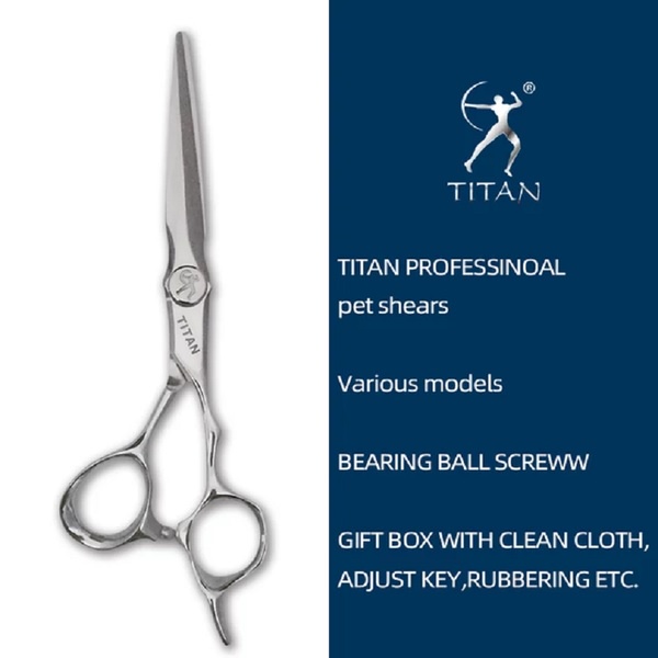 Kéo cắt tóc Titan thép 440C sắc bén bền bỉ - TJ630