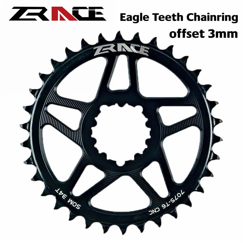 SRAM Bánh Xích Xe Đạp CNC ZRACE 10s 11s 12s CNC AL7075 offset 3 mm 32T 34T 36T Cho Xe Đạp Leo Núi Màu Đen