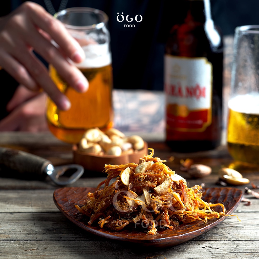 (LOẠI NGON) HEO KHÔ CHÁY TỎI - VỊ HÀ NỘI, SÀI GÒN - OGO FOOD - 100G, 200G, 300G | BigBuy360 - bigbuy360.vn