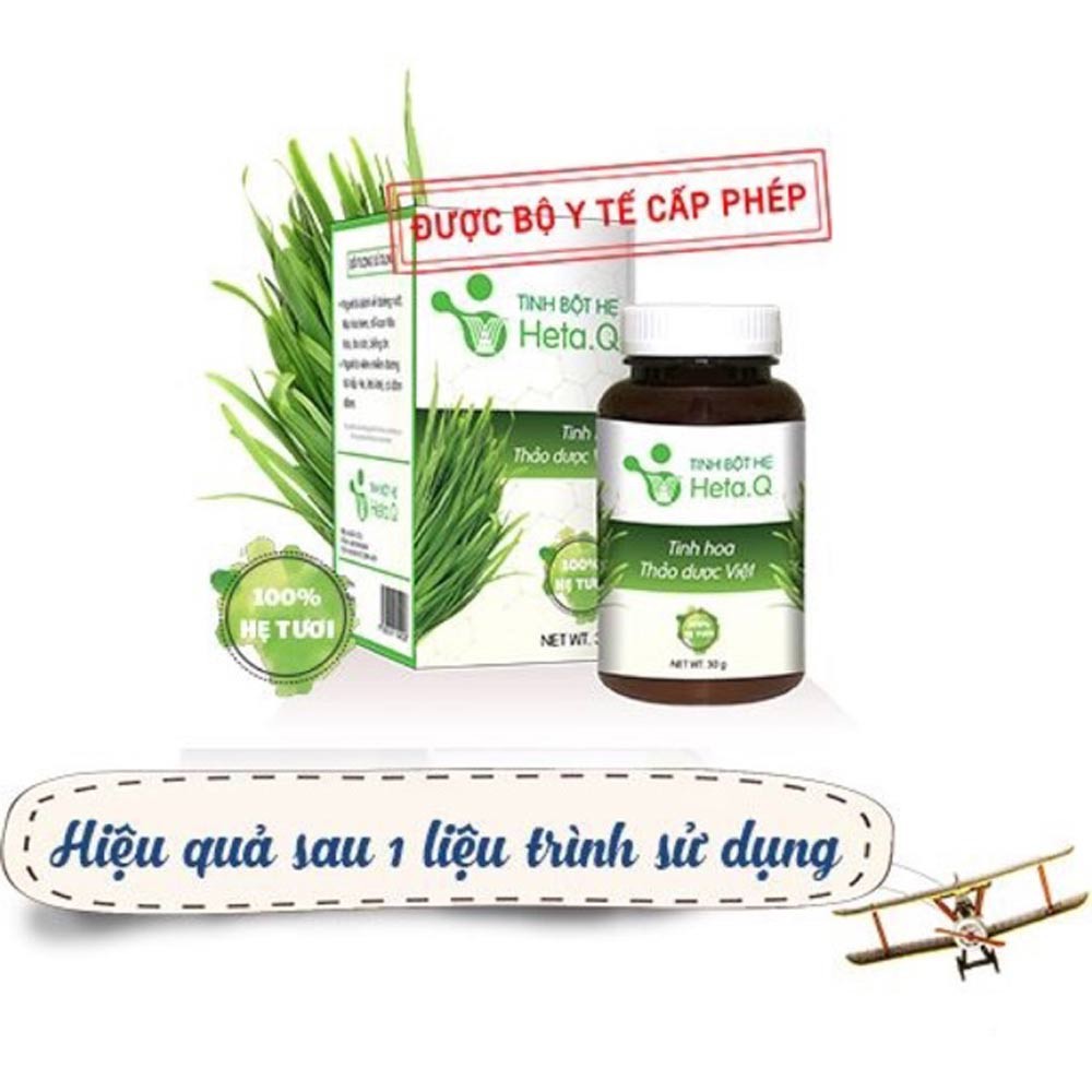 Tinh bột hẹ Heta.Q, tinh bột hẹ trị táo bón cho trẻ em, bột lá hẹ trị táo bón