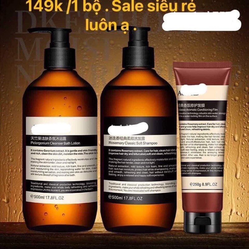 Bộ dầu gội sữa tắm aola'kd(sẵn gội xả)