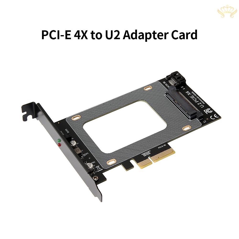 New  PCI-E 4X to U2 SFF-8639 Adapter Card SSD Expansion Card Compatible with U2 Hard Disk 2.5 inch SATA Hard Disk