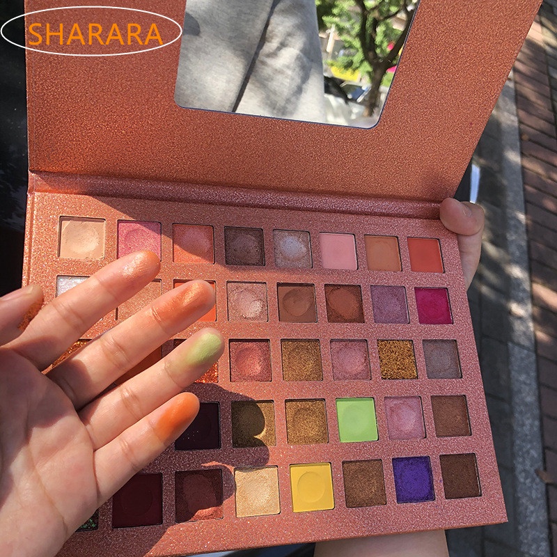 SHARARA 40 Color Matte Eyeshadow Palette Glitter Eye Shadow Waterproof Long Lasting Make Up Pallet Shimmer Fashion Women Beauty Eyes