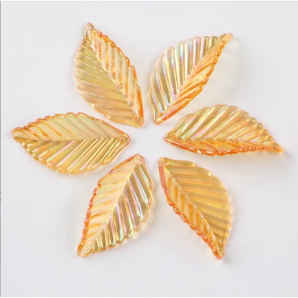 Bộ 20 Chiếc Lá acrylic AB Trong Suốt Dùng Làm Đồ Thủ Công Diy