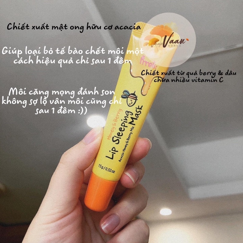 Mặt nạ ngủ môi Prreti HONEY LIP SLEEPING MASK