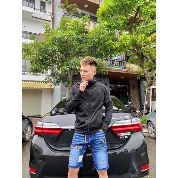 Áo chống nắng nam lv 2021 , Chất Vải kim cương sần Siêu Mát, chất thun thể thao in vân chìm 😘