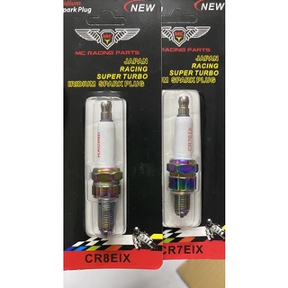 bugi tăng áp 3 chấu MCracing gắn xe máy