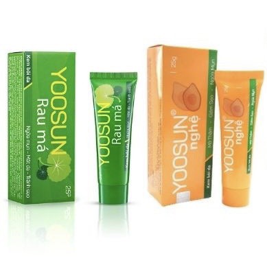 Yoosun Rau Má - Yoosun Nghệ - Kem ngừa mụn, mát da, kiểm soát nhờn, hết thâm (Tube 25g) | BigBuy360 - bigbuy360.vn