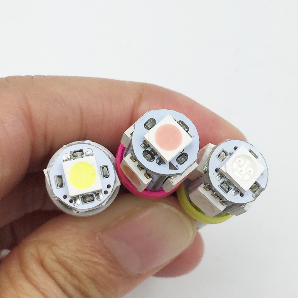 Bộ 2 bóng đèn BA9S 5050 5smd H6W T11 T4W 5smd 24V chất lượng cao cho xe hơi