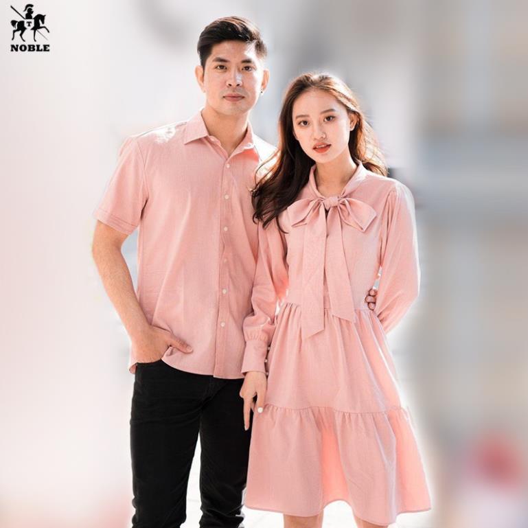 Set đồ đôi nam nữ thích hợp đi chơi, du lịch, chụp ảnh cưới thời trang Noble NB433 (Kèm ảnh thật)