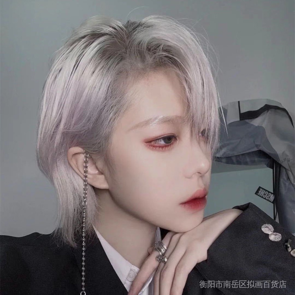 Bộ Tóc Giả Ngắn Xù Tự Nhiên Có Đuôi Sói Phong Cách Lolita Sống Động Như Thật Cho Nam / Nữ