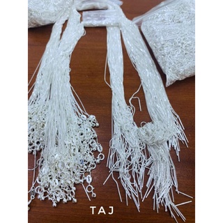 Dây chuyền bạc xuyên tâm xỏ đá phong thủy