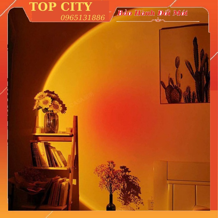 Đèn Hoàng Hôn Chuyển Được 4 Màu -  Đèn Cầu Vồng Chiều cao 27cm, dây USB dài 1.2m, quay 180 độ