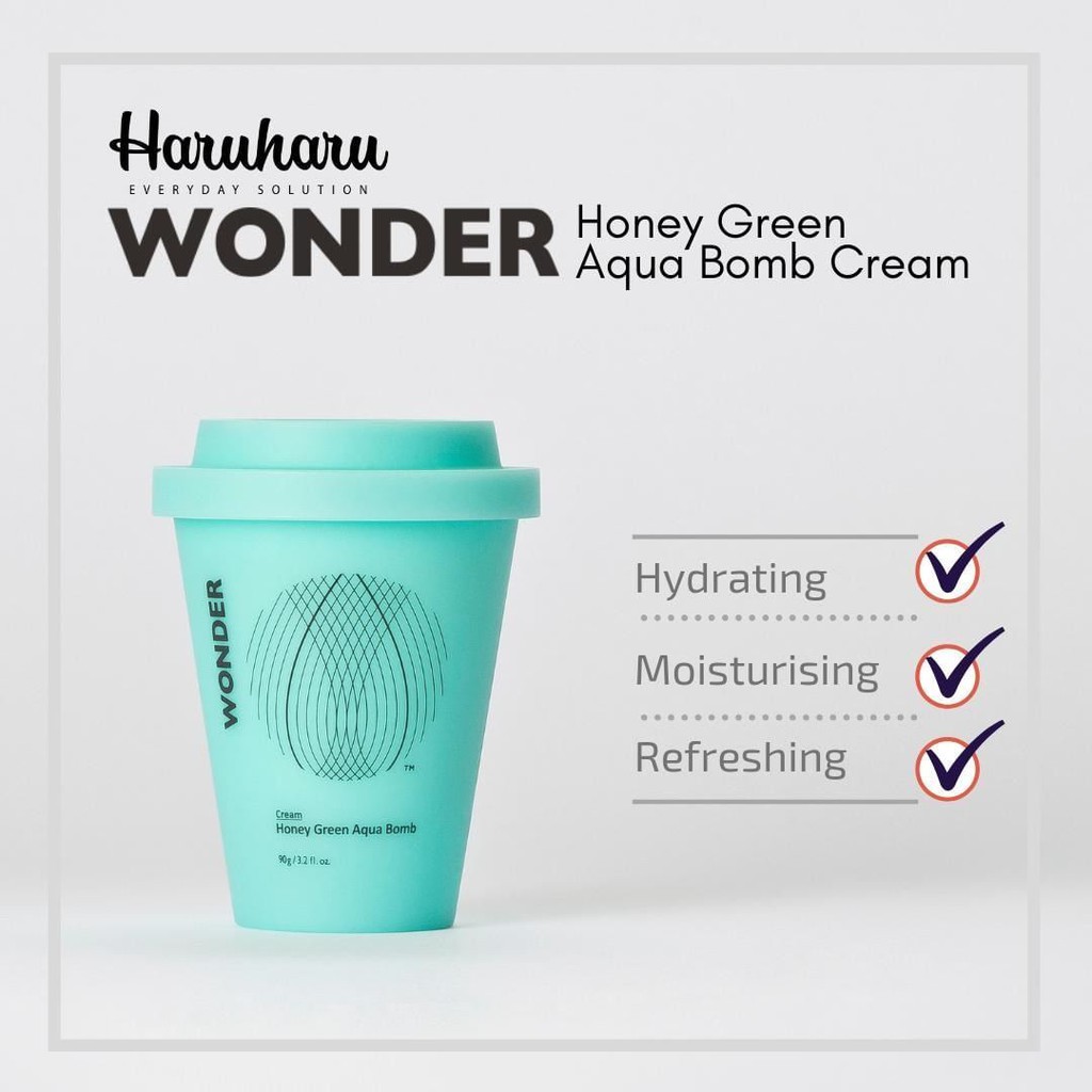 Kem dưỡng ẩm chuyên sâu Haru haru WONDER Honey green aqua bomb cream