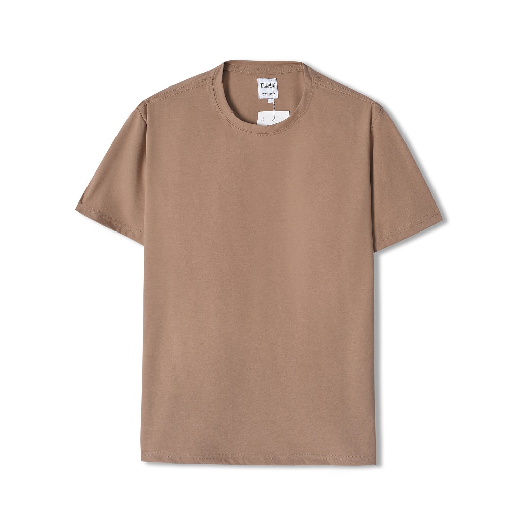 Áo Thun Nam Cổ Tròn Vải Cotton Dày Dặn Co Giãn Tay Ngắn