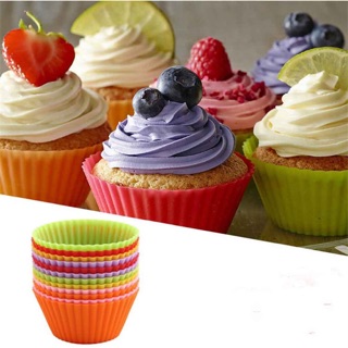 Set 8 cupcake silicon tròn