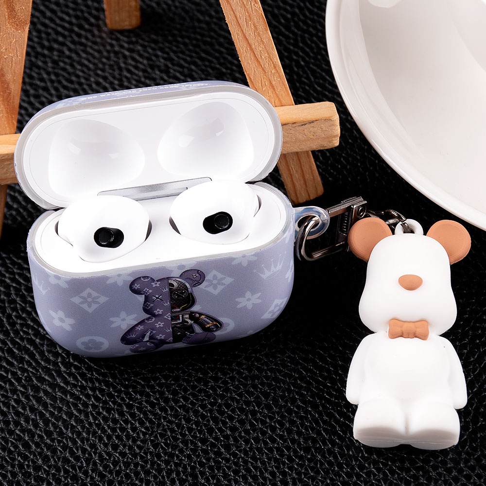 Cartoon IMD violent bear  Apple Airpods 3 2021 1/2 Pro Cover wireless bluetooth earphone Charging Protective Case Box