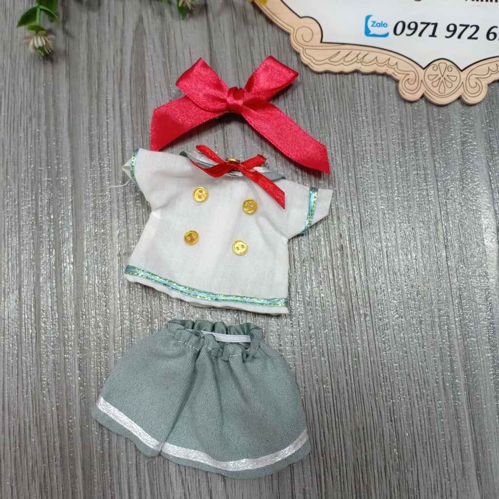 Quần áo và Váy học sinh cho búp bê baboliy 16cm Aniemedolls 638 NCT 7 Mẫu khác nhau
