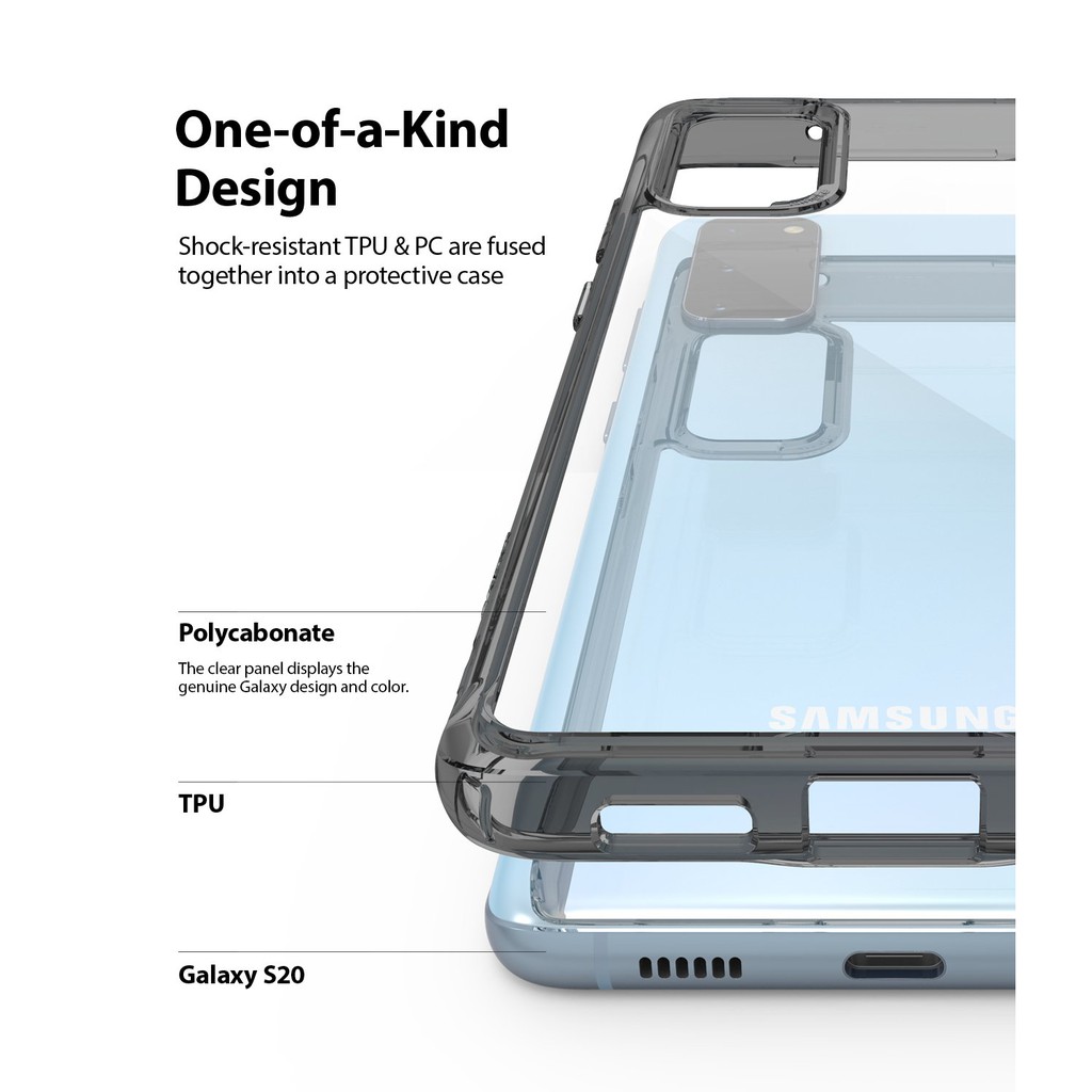 Ốp lưng Galaxy S20 Ringke Fusion (Galaxy S20 Case) - Nhập khẩu Hàn Quốc