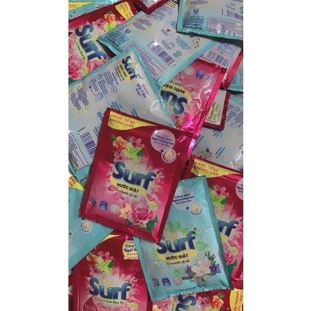 Gói lẻ nước giặt Surf hương xả vải 40g