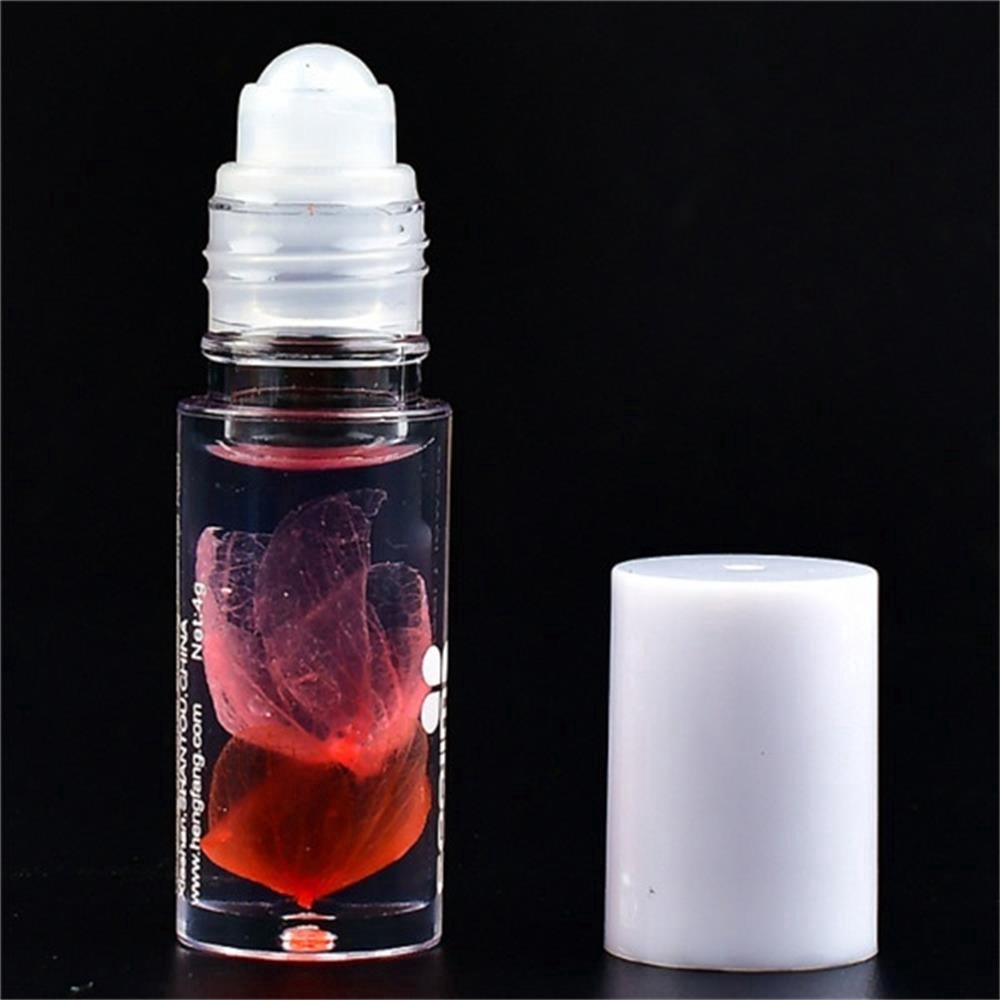 Tinh dầu dưỡng môi trong suốt phối hoa khô có con lăn tiện dụng trang điểm cho nữ | BigBuy360 - bigbuy360.vn