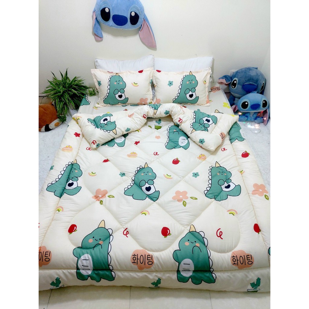 Bộ Chăn Ga Gối Cotton Poly Cao Cấp Mẫu Mới Siêu Đáng Yêu