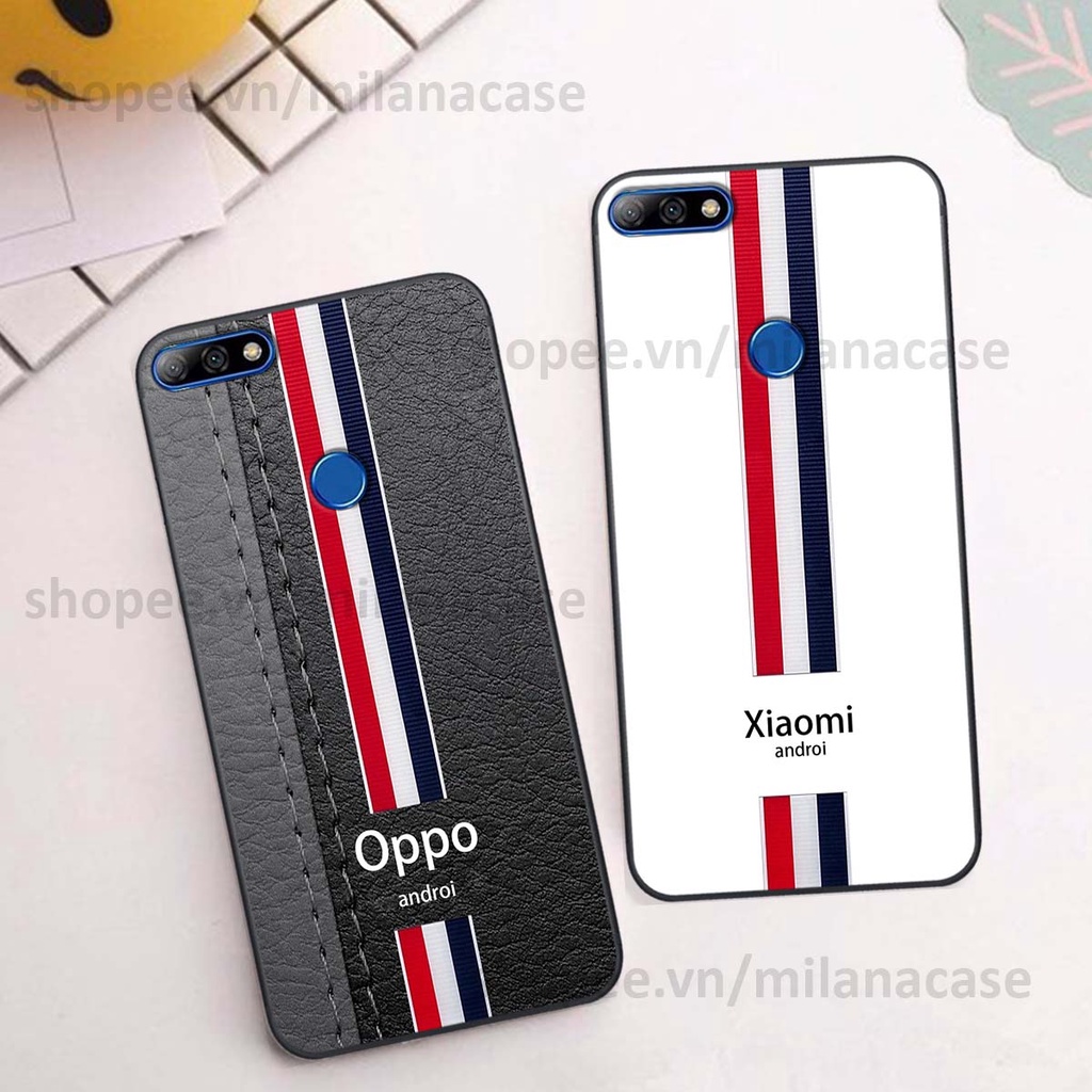 Ốp Huawei Y7 Prime 2018 / Y7 Pro 2018 in giả da phong cách thể thao, cá tính, thời trang