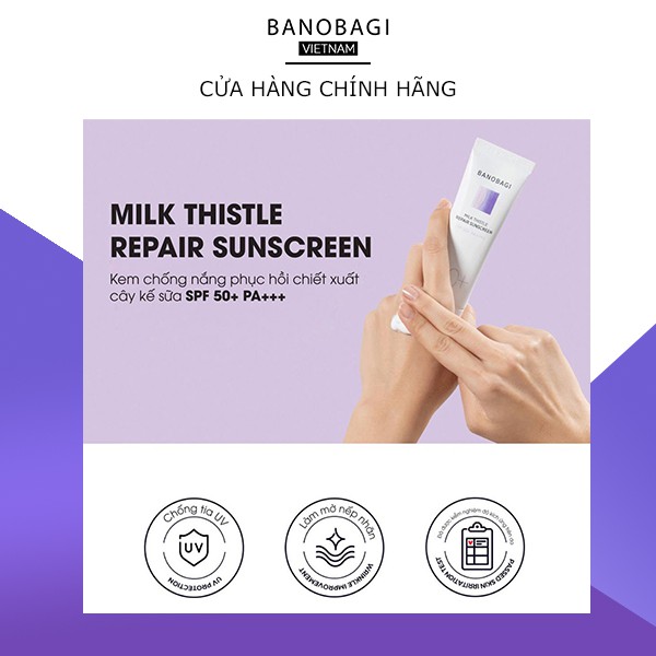 Kem chống nắng Banobagi Milk ( Thistle Repair Sunscreen ) 50ml | BigBuy360 - bigbuy360.vn
