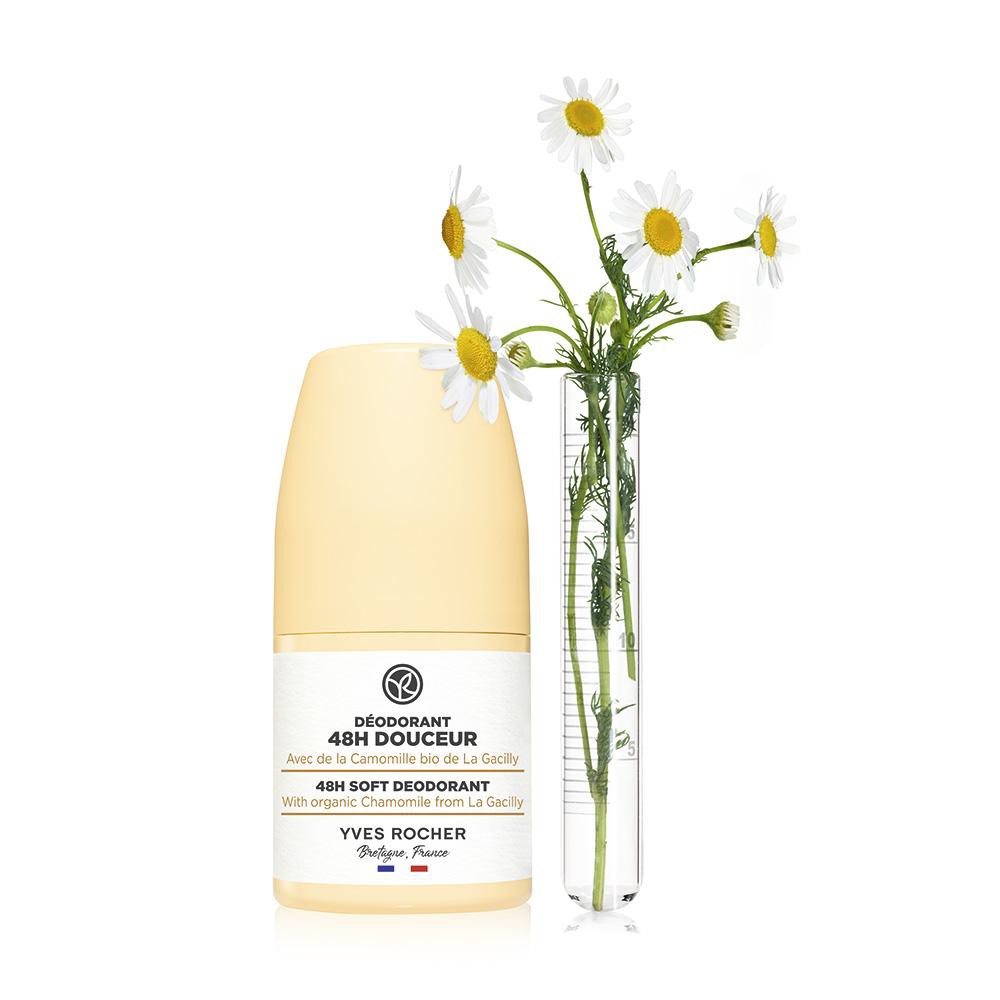 Yves Rocher Dedorante 48h Delicatezza Chamomile - Lăn Khử Mùi Hương Cúc Tây